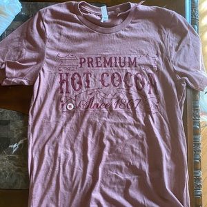 hot cocoa bar tee shirt. new from a local boutique